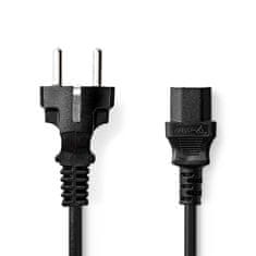 Nedis napájecí kabel zástrčka UNISCHUKO - IEC-320-C13 černý, 2 m (CEGL10030BK20)