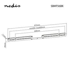 Nedis SBMT56BK nástěnný držák pro Sonos Arc, max 10 kg, černá