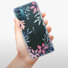 iSaprio Silikonové pouzdro - Leaves and Flowers pro Nokia G11 / G21