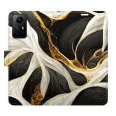 iSaprio Flipové pouzdro - BlackGold Marble pro Xiaomi Redmi Note 12S