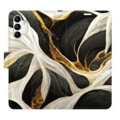 iSaprio Flipové pouzdro - BlackGold Marble pro Samsung Galaxy A04s