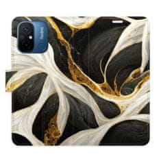 iSaprio Flipové pouzdro - BlackGold Marble pro Xiaomi Redmi 12C