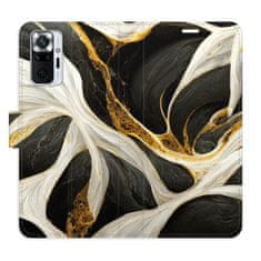 iSaprio Flipové pouzdro - BlackGold Marble pro Xiaomi Redmi Note 10 Pro