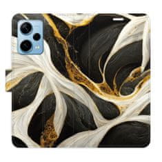 iSaprio Flipové pouzdro - BlackGold Marble pro Xiaomi Redmi Note 12 Pro+ 5G