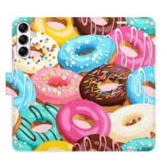 iSaprio Flipové pouzdro - Donuts Pattern 02 pro Samsung Galaxy A14 / A14 5G