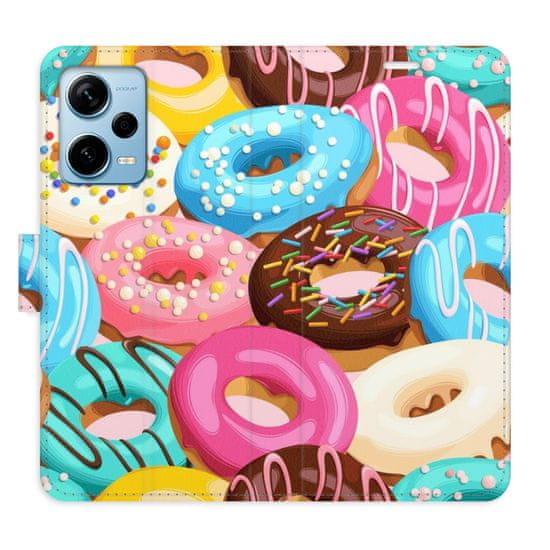 iSaprio Flipové pouzdro - Donuts Pattern 02 pro Xiaomi Redmi Note 12 Pro+ 5G