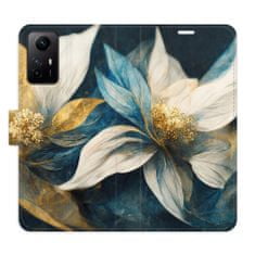 iSaprio Flipové pouzdro - Gold Flowers pro Xiaomi Redmi Note 12S