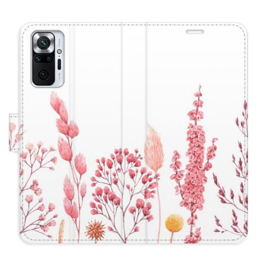 iSaprio Flipové pouzdro - Pink Flowers 03 pro Xiaomi Redmi Note 10 Pro