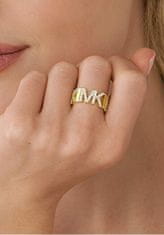 Michael Kors Luxusní pozlacený prsten se zirkony MKJ7961710 (Obvod 57 mm)
