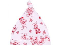 sarcia.eu Červenobílá vánoční souprava Mickey Mouse od společnosti DISNEY, certifikovaná OEKO-TEX 6-9 m 74 cm