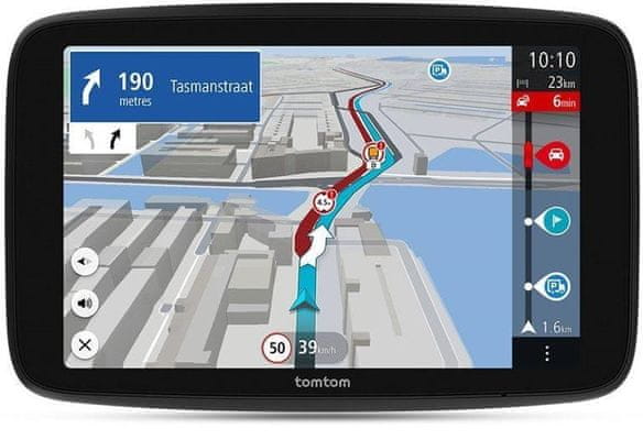 GPS navigace TomTom GO Expert Plus upozornění na nízkoemisní zóny navádění jízdními pruhy výkonná navigace pro profesionální řidiče pro velká vozidla intuitivní navigace vysoké rozlišení více profilů vozidel vylepšené vizuální podněty rychlá wifi rychlostní radary držák čistý zvuk nejaktuálnější světové mapy světové mapy rychlejší aktualizace map mapy TomTom dotykový displej HD rozlišení Wi-Fi Bluetooth hlasové ovládání 3D stavby