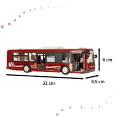 WOWO RC Autobus s Dálkovým Ovládáním a Otevíracími Červenými Dveřmi