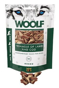 Woolf pochoutka Lamb and Cod Triangle 100g