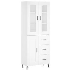 Vidaxl Skříň highboard bílá 69,5 x 34 x 180 cm kompozitní dřevo