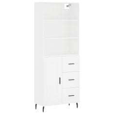 Vidaxl Skříň highboard bílá 69,5 x 34 x 180 cm kompozitní dřevo