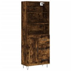 Vidaxl Skříň highboard kouřový dub 69,5 x 34 x 180 cm kompozitní dřevo