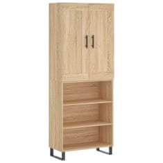 Vidaxl Skříň highboard dub sonoma 69,5 x 34 x 180 cm kompozitní dřevo