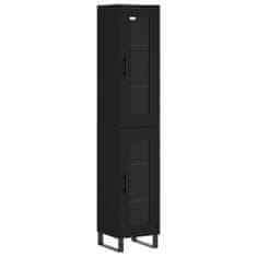 Vidaxl Skříň highboard černá 34,5 x 34 x 180 cm kompozitní dřevo