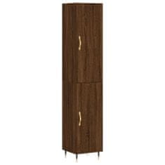 Vidaxl Skříň highboard hnědý dub 34,5 x 34 x 180 cm kompozitní dřevo