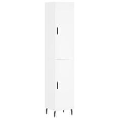 Greatstore Skříň highboard bílá 34,5 x 34 x 180 cm kompozitní dřevo