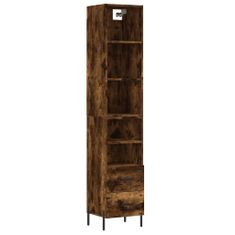 Vidaxl Skříň highboard kouřový dub 34,5 x 34 x 180 cm kompozitní dřevo