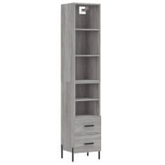 Vidaxl Skříň highboard šedá sonoma 34,5 x 34 x 180 cm kompozitní dřevo