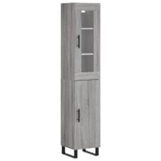 Vidaxl Skříň highboard šedá sonoma 34,5 x 34 x 180 cm kompozitní dřevo