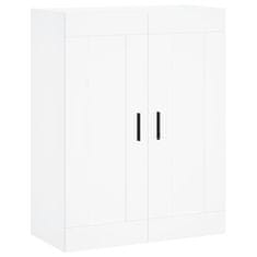 Greatstore Skříň highboard bílá 69,5 x 34 x 180 cm kompozitní dřevo