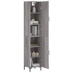 Greatstore Skříň highboard šedá sonoma 34,5 x 34 x 180 cm kompozitní dřevo