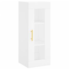 Greatstore Skříň highboard bílá 34,5 x 34 x 180 cm kompozitní dřevo