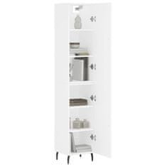 Greatstore Skříň highboard bílá 34,5 x 34 x 180 cm kompozitní dřevo