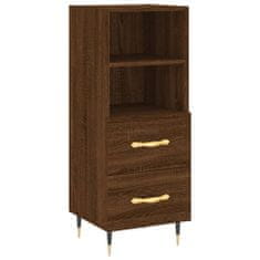 Vidaxl Skříň highboard hnědý dub 34,5 x 34 x 180 cm kompozitní dřevo