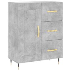 Vidaxl Skříň highboard betonově šedá 69,5x34x180 cm kompozitní dřevo