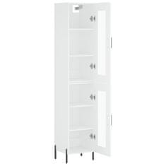 Greatstore Skříň highboard bílá 34,5 x 34 x 180 cm kompozitní dřevo