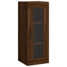 Greatstore Skříň highboard hnědý dub 34,5 x 34 x 180 cm kompozitní dřevo