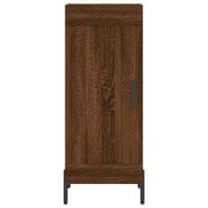 Greatstore Skříň highboard hnědý dub 34,5 x 34 x 180 cm kompozitní dřevo