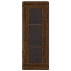 Greatstore Skříň highboard hnědý dub 34,5 x 34 x 180 cm kompozitní dřevo