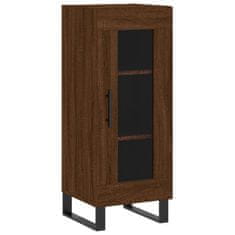 Vidaxl Skříň highboard hnědý dub 34,5 x 34 x 180 cm kompozitní dřevo