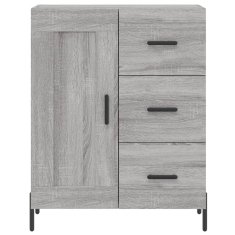 Greatstore Skříň highboard šedá sonoma 69,5 x 34 x 180 cm kompozitní dřevo