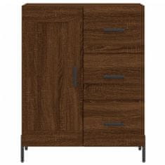 Vidaxl Skříň highboard hnědý dub 69,5 x 34 x 180 cm kompozitní dřevo