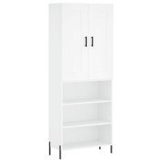 Vidaxl Skříň highboard bílá 69,5 x 34 x 180 cm kompozitní dřevo