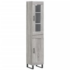 Vidaxl Skříň highboard šedá sonoma 34,5 x 34 x 180 cm kompozitní dřevo