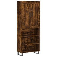 Vidaxl Skříň highboard kouřový dub 69,5 x 34 x 180 cm kompozitní dřevo