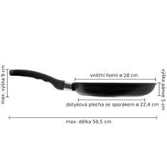 Top Alulit AMT indukční titanová pánev ø 28 cm x 5 cm