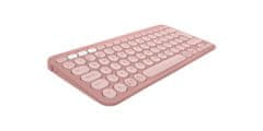 Logitech Pebble Keyboard 2 K380s, bluetooth, rose, US(920-011853)