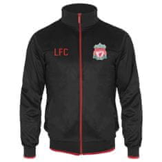 FotbalFans Sportovní a Rekreační Bunda Liverpool FC, zip, černá | XL