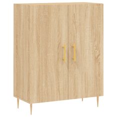 Vidaxl Skříň highboard dub sonoma 69,5 x 34 x 180 cm kompozitní dřevo