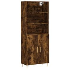 Vidaxl Skříň highboard kouřový dub 69,5 x 34 x 180 cm kompozitní dřevo