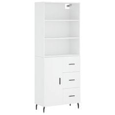 Vidaxl Skříň highboard bílá 69,5 x 34 x 180 cm kompozitní dřevo