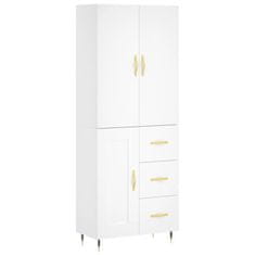 Vidaxl Skříň highboard bílá 69,5 x 34 x 180 cm kompozitní dřevo